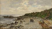 Eduard Gaertner Seashore oil painting on canvas